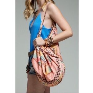 Cotton Boho Bag / Gym or Beach Tote Bag BRAND NEW